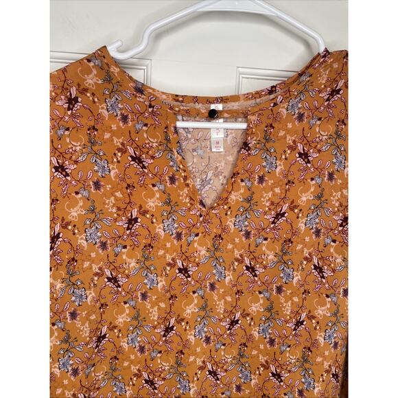 Xhilaration Women's Boho Floral Fringe Hem Midi Dress Sz M Sheath Cowgirl Aztec - Picture 7 of 11